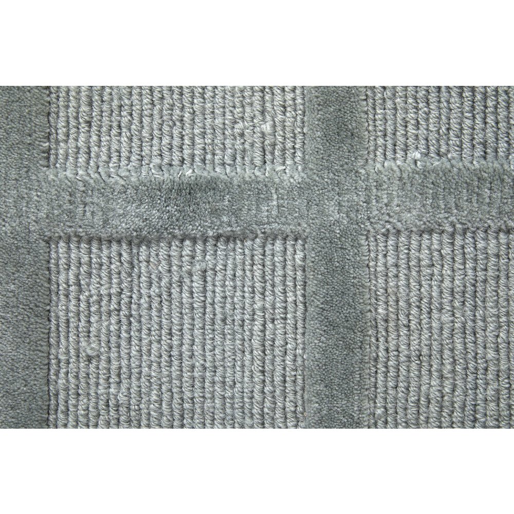 Channels Modern Geometric, Gray/Blue, 2' x 3' Accent Rug. Picture 6