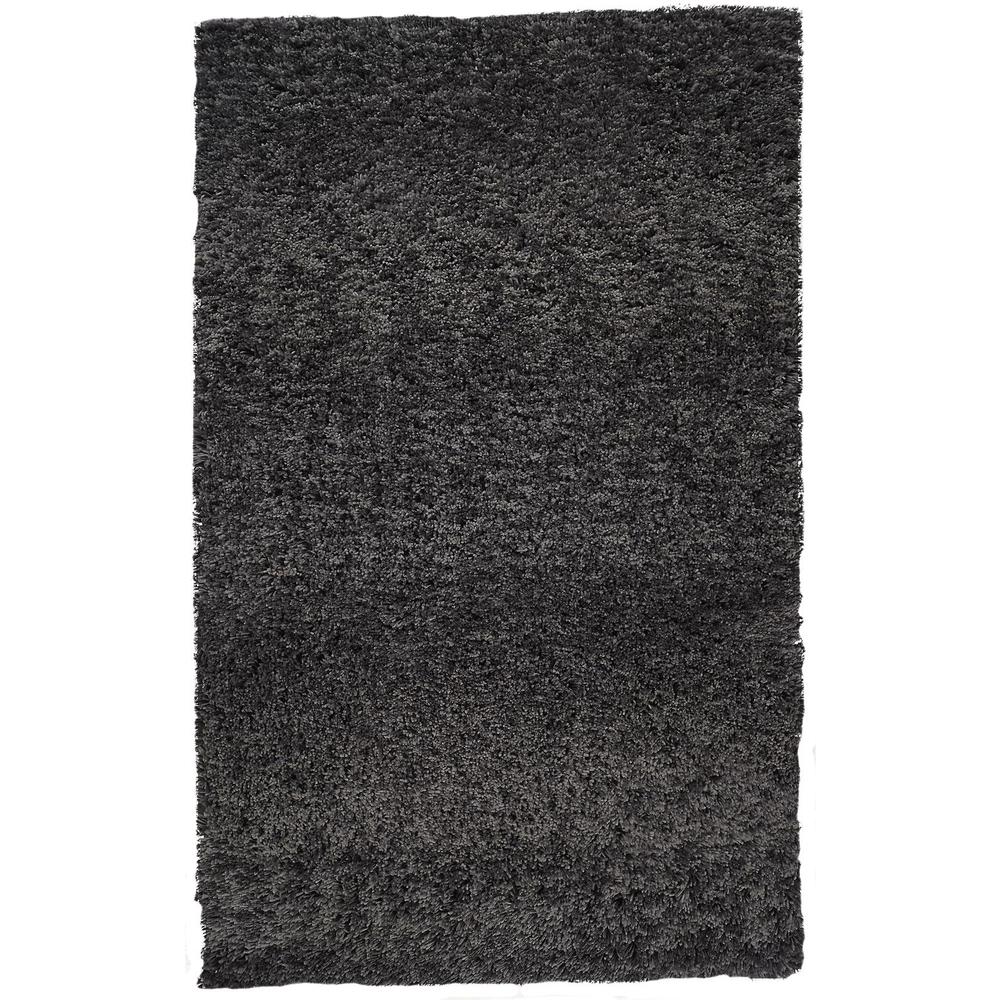 Stoneleigh Stonewashed Mélange Shag Rug, Black, 9ft x 12ft Area Rug, 3998830FBLK000G00. Picture 1