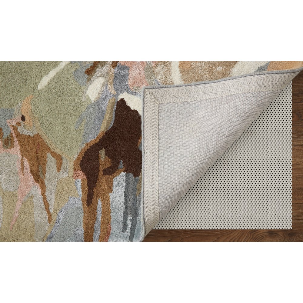 Dafney Transitional Floral & Botanical, Tan/Gray/Green, 2' x 3' Accent Rug. Picture 4