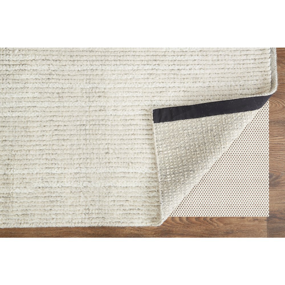 Alford Modern Solid, Ivory/Tan, 11'-6" x 15' Area Rug. Picture 4