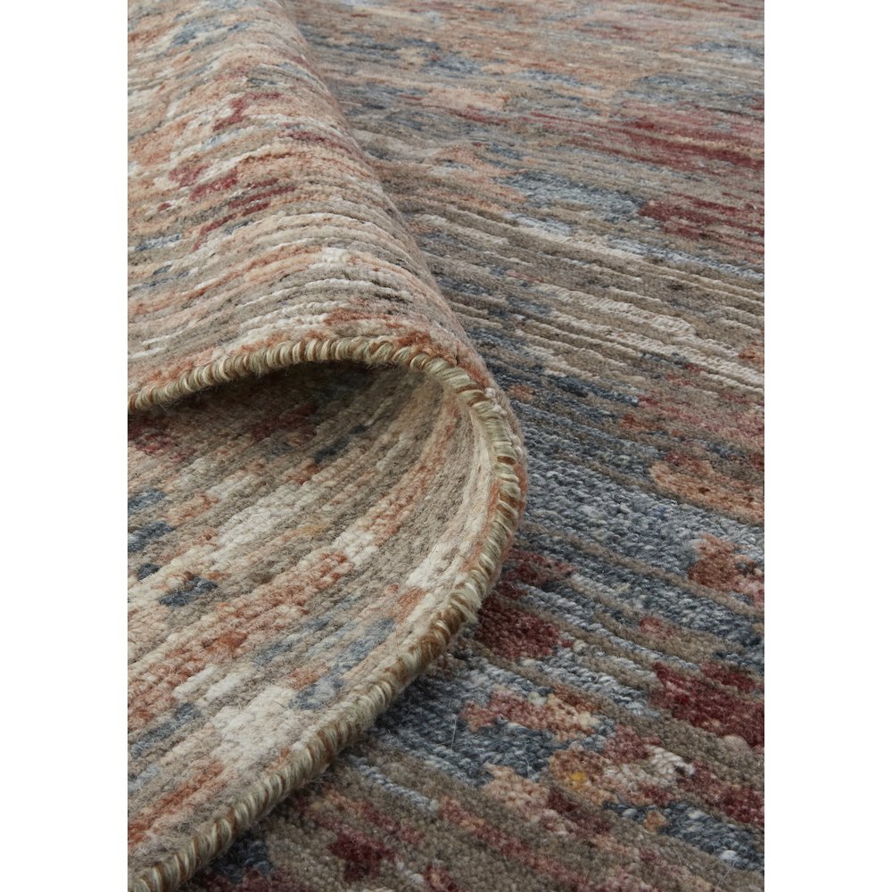 Conroe Modern Abstract, Red/Blue, 2' x 3' Accent Rug. Picture 6