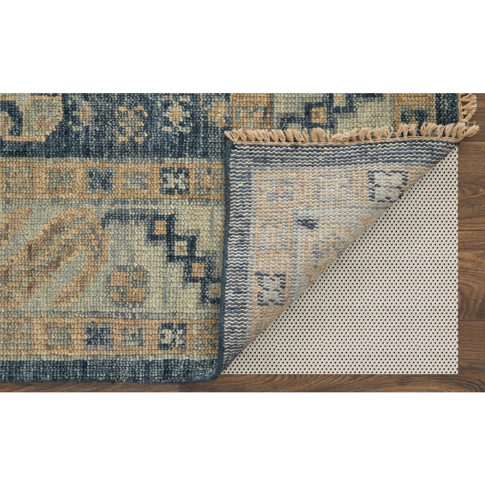 Fillmore Traditional Diamond, Blue/Ivory, 8' x 10' Area Rug. Picture 4
