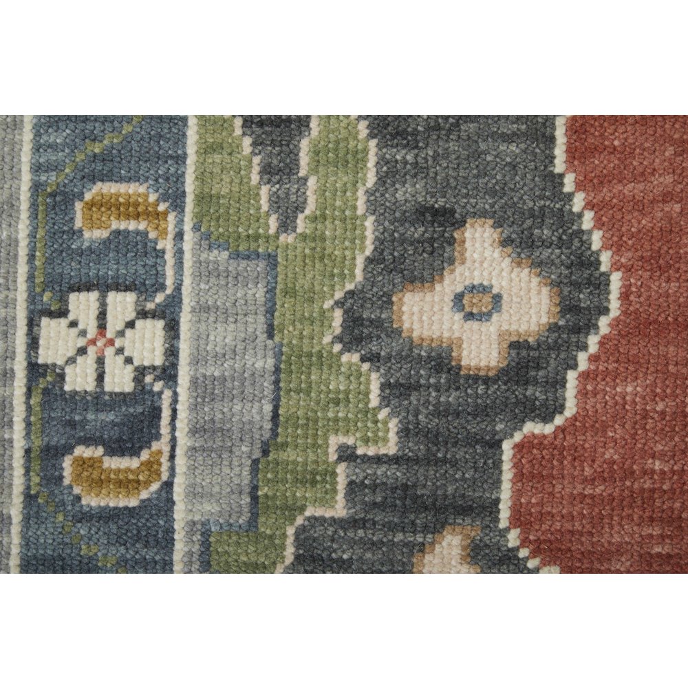 Karina Transitional Floral & Botanical, Red/Gray/Ivory, 5'-6" x 8'-6" Area Rug. Picture 6