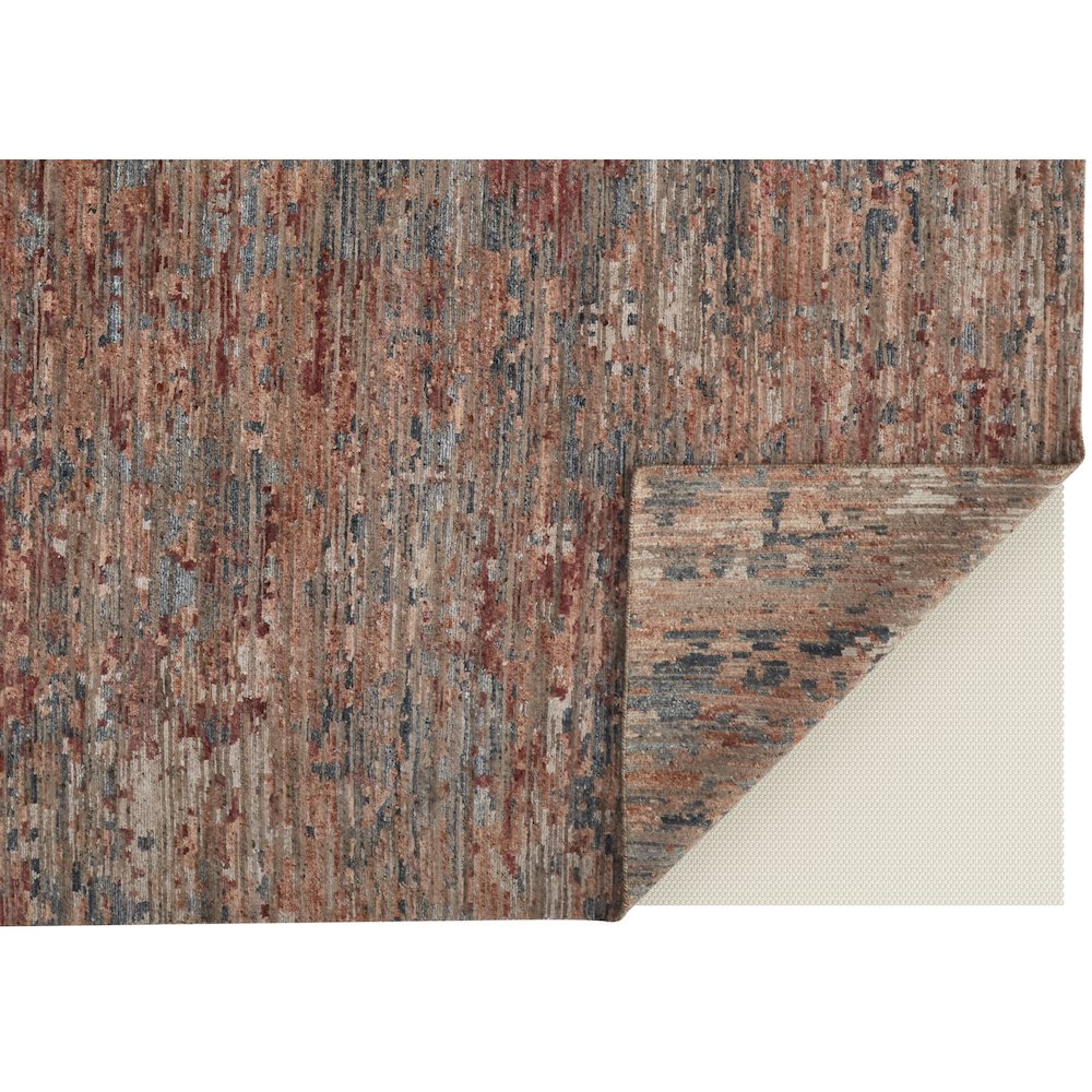 Conroe Modern Abstract, Red/Blue, 2' x 3' Accent Rug. Picture 4