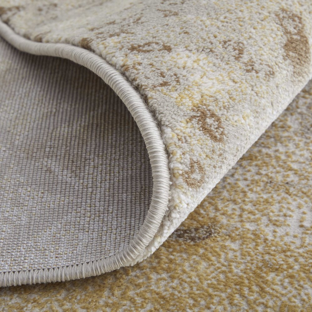 Waldor Modern Watercolor, Brown/Tan/Ivory, 12' x 15' Area Rug. Picture 8