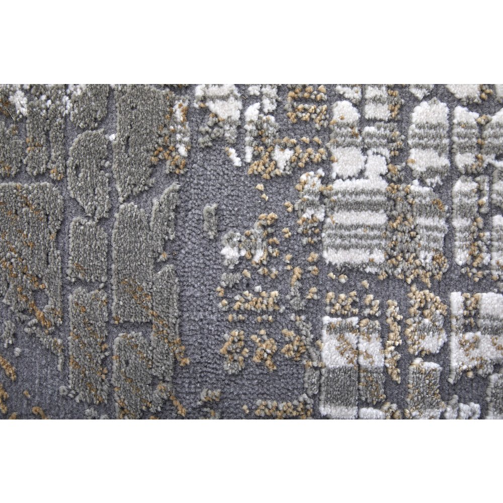 Waldor Modern Abstract, Gray/Silver/Taupe, 10' x 13'-2" Area Rug. Picture 7