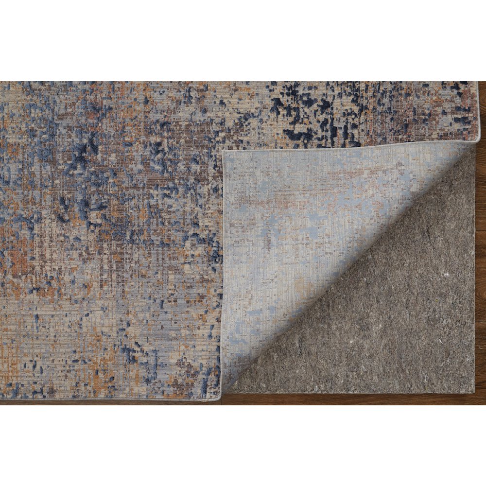 Pryor Modern Watercolor, Blue/Tan/Brown, 7'-10" x 10' Area Rug. Picture 5