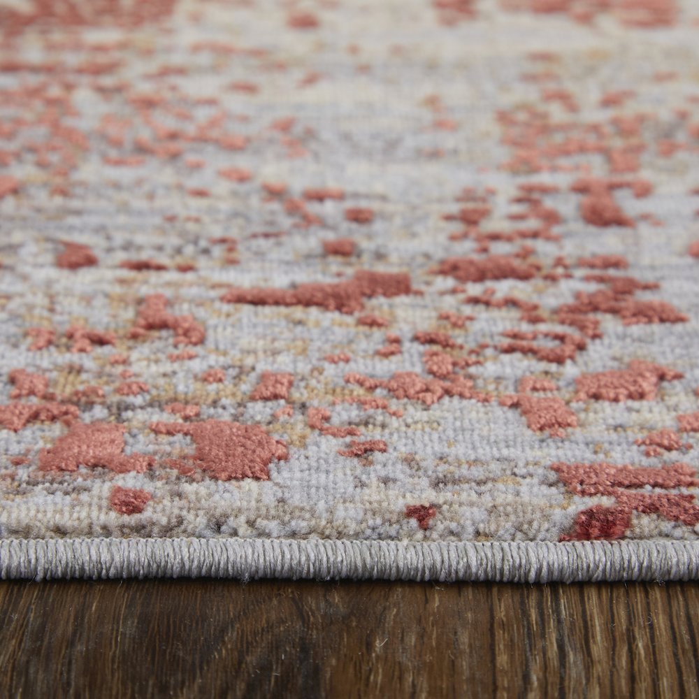 Pryor Modern Watercolor, Red/Gray/Blue, 5' x 8' Area Rug. Picture 9