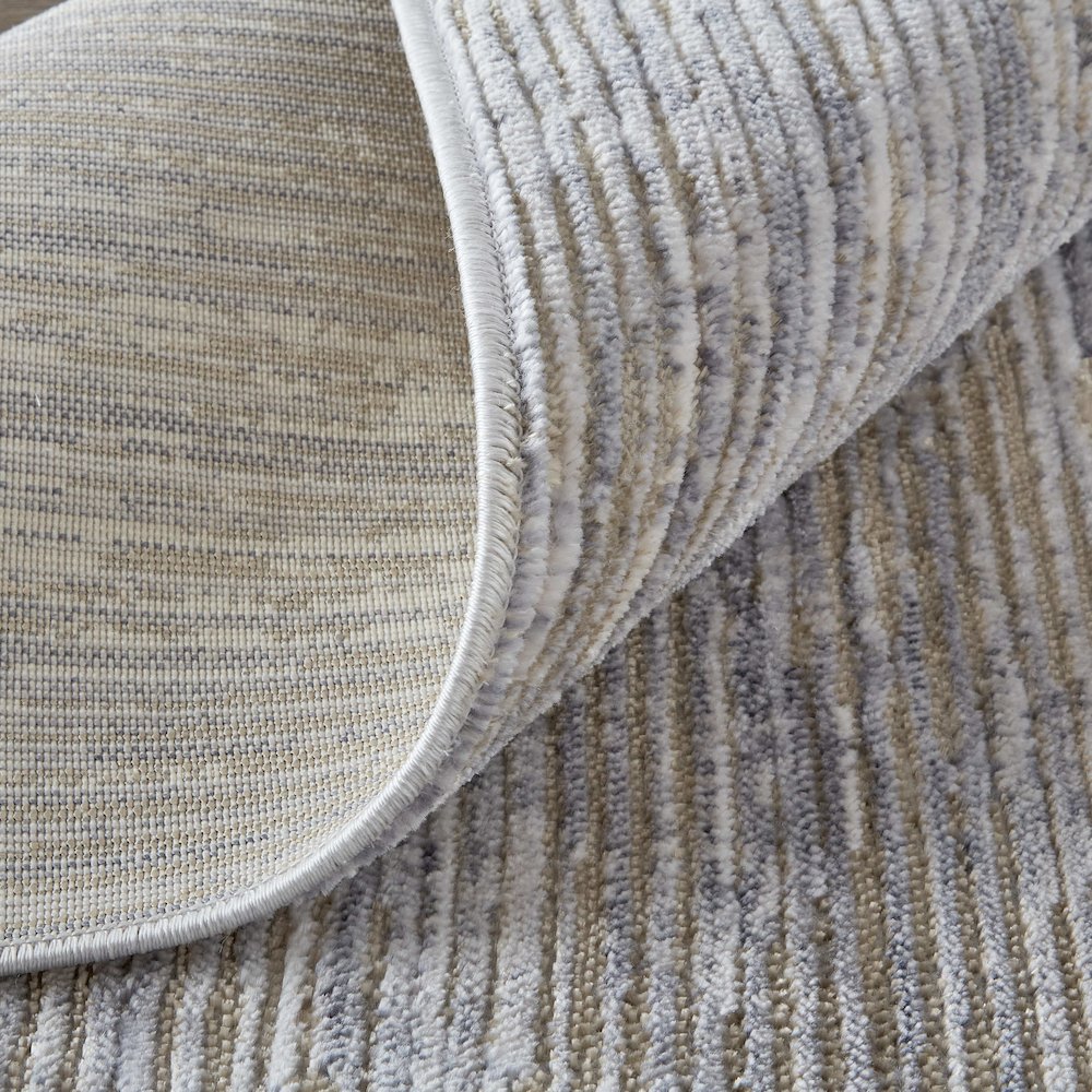 Laina Transitional Distressed, Taupe/Silver/Tan, 5' x 7'-10" Area Rug. Picture 7