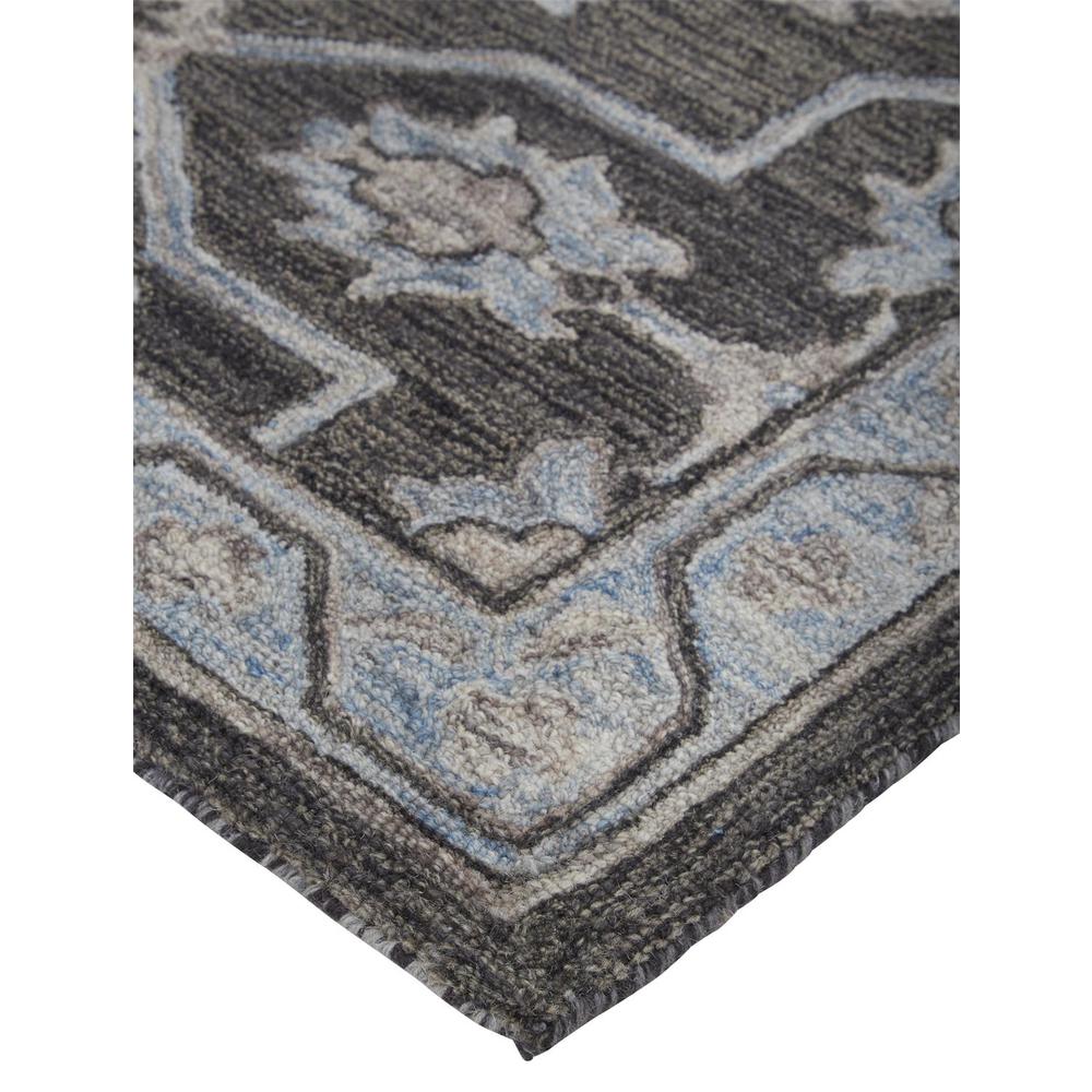 Fallon Rustic Farmhouse Rug, Flora/Fauna, Light Gray/Black, 9ft x 12ft Area Rug, FLN8839FCHL000G00. Picture 3