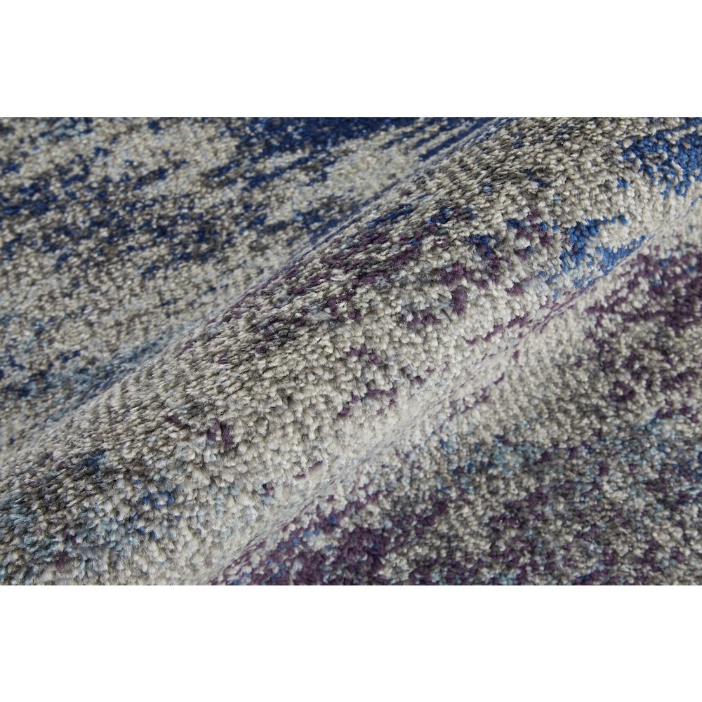 Edgemont Modern Abstract, Blue/Gray/Orange, 10' x 14' Area Rug. Picture 5