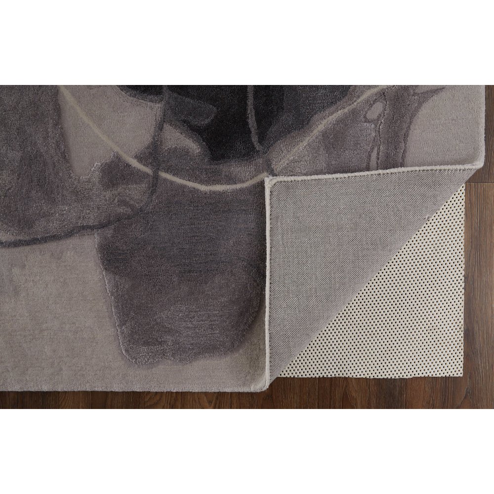 Anya Transitional Abstract, Ivory/Gray/Taupe, 10' x 14' Area Rug. Picture 4