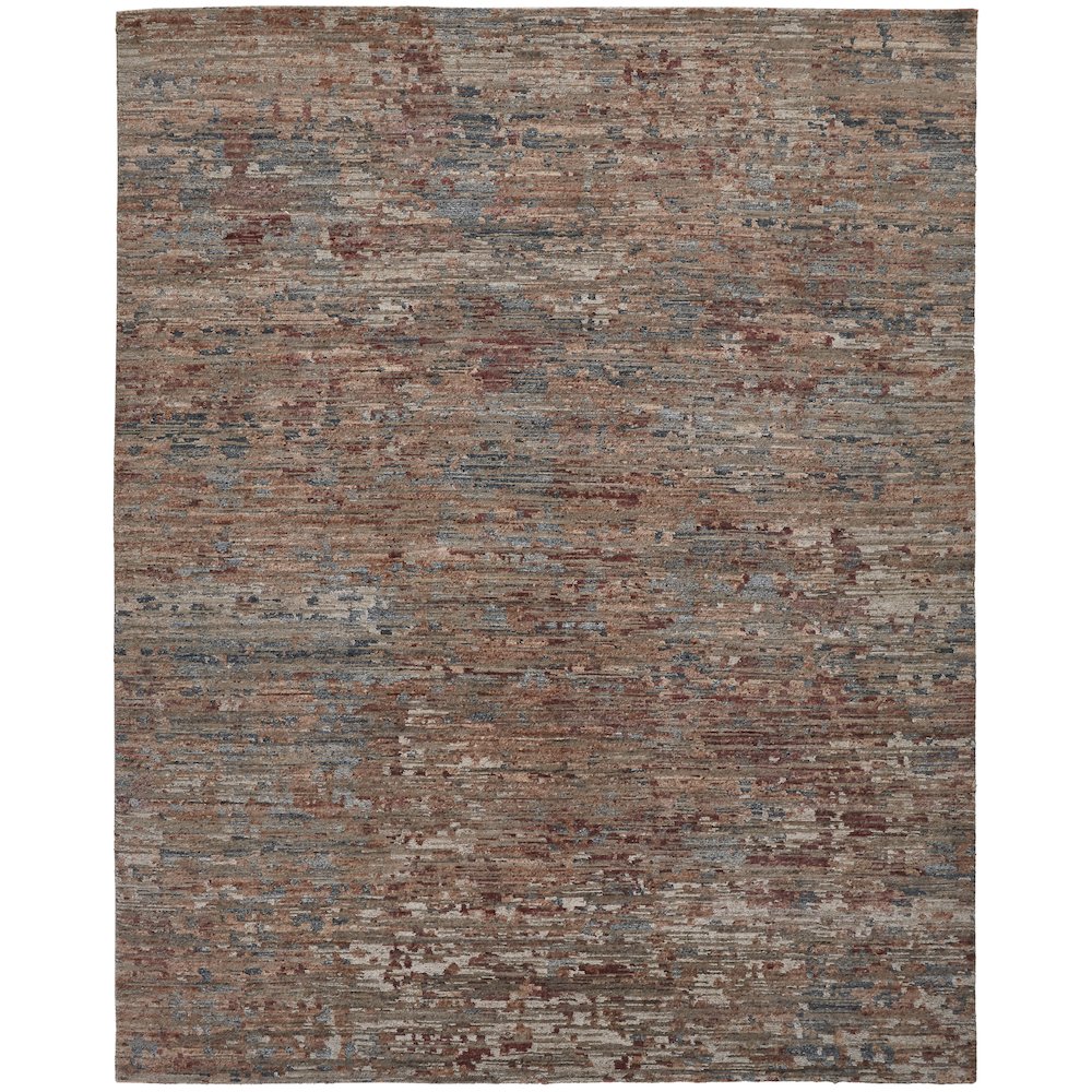 Conroe Modern Abstract, Red/Blue, 2' x 3' Accent Rug. Picture 1