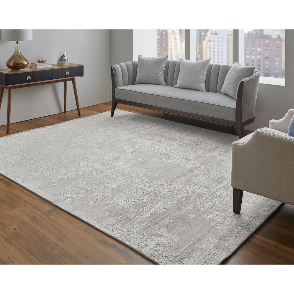 Eastfield Modern Abstract, Ivory, 10' x 14' Area Rug. Picture 2