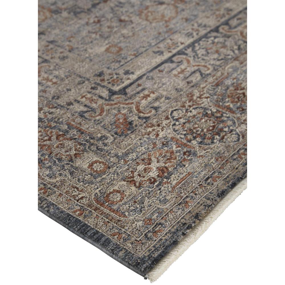Marquette Rustic Persian Farmhouse Rug, Rust/Denim Blue, 5ft x 7ft - 2in Area Rug, MRQ3778FRSTBLUE83. Picture 2
