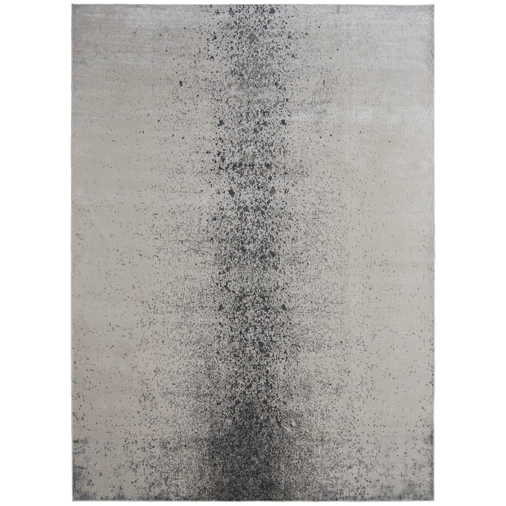 Astra Transitional Abstract, Ivory/Gray/Black, 10' x 13'-2" Area Rug. Picture 1