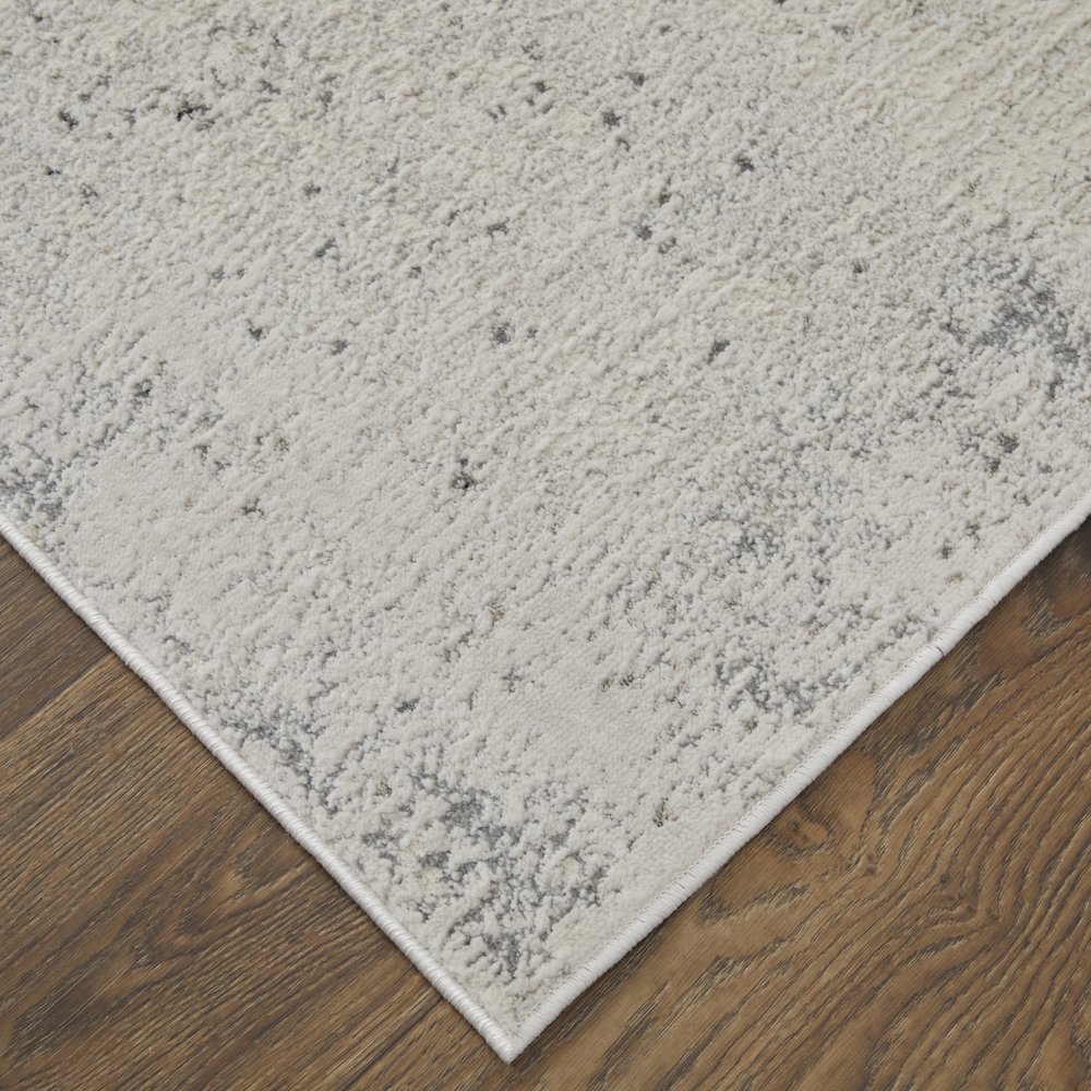 Astra Transitional Abstract, Ivory/Gray/Black, 10' x 13'-2" Area Rug. Picture 3