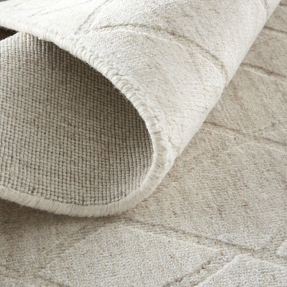 Redford Transitional Solid, Ivory/Gray, 9' x 12' Area Rug. Picture 7