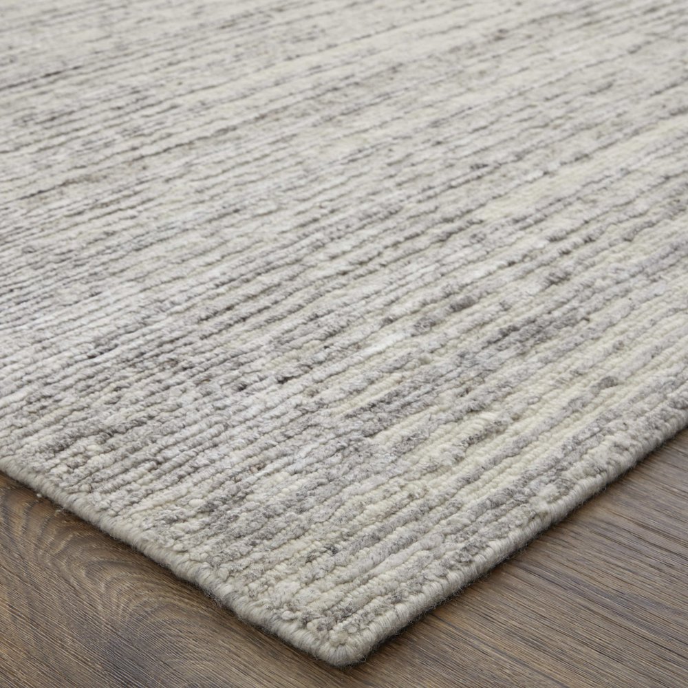Brighton Modern Abstract, Ivory/Taupe/Silver, 5'-6" x 8'-6" Area Rug. Picture 4