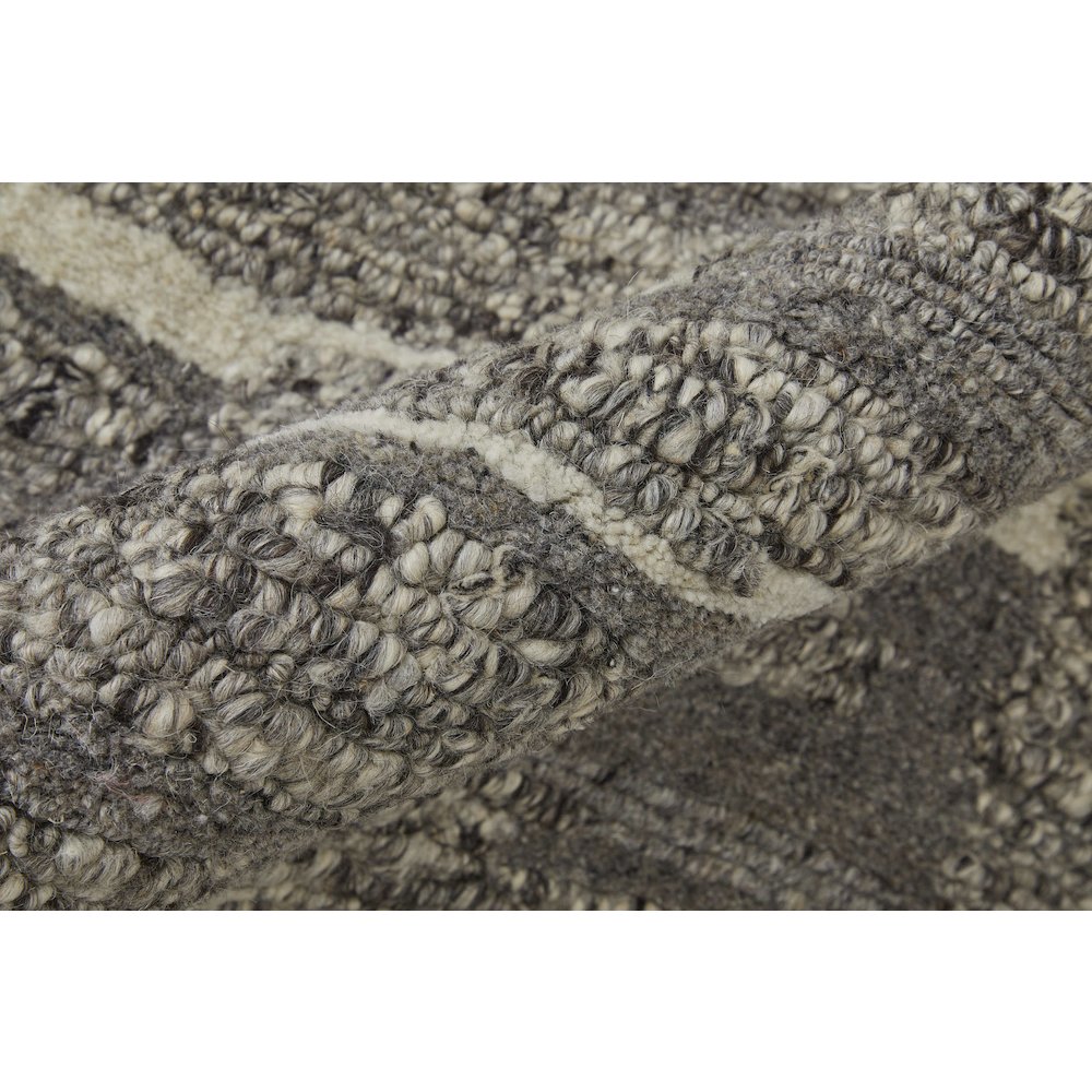 Navaro Modern Abstract, Gray/Taupe/Ivory, 9'-6" x 13'-6" Area Rug. Picture 5