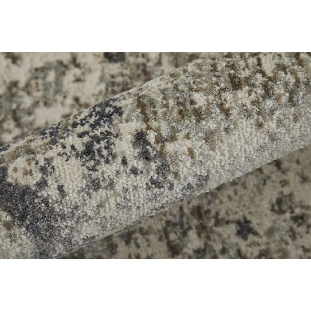 Kano Transitional Distressed, Ivory/Taupe/Gray, 5'-3" x 7'-6" Area Rug. Picture 5