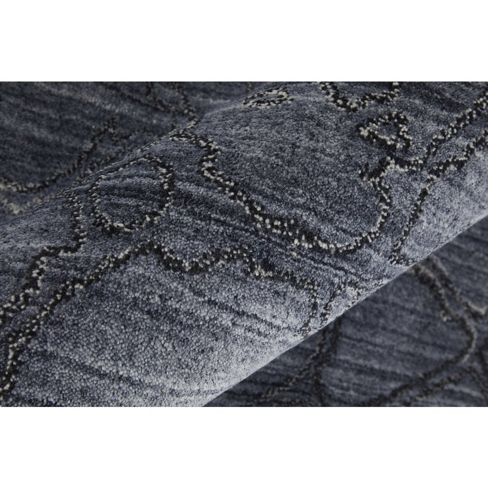 Whitton Modern Abstract, Gray/Blue, 8' x 10' Area Rug. Picture 5