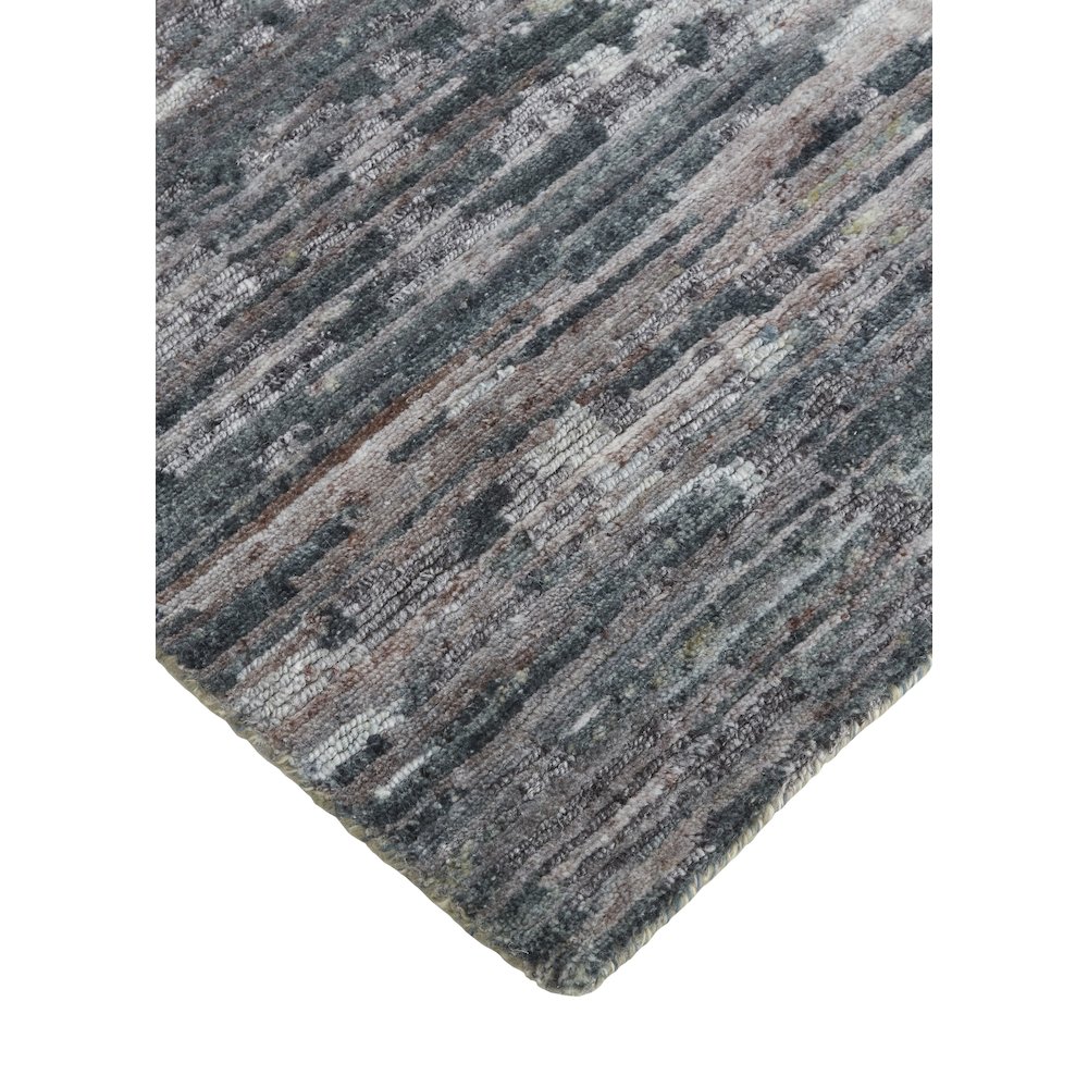 Conroe Modern Abstract, Blue/Gray, 5'-6" x 8'-6" Area Rug. Picture 3