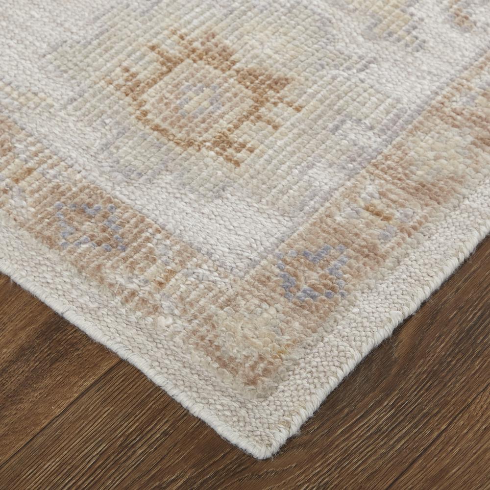 Wendover Eco Friendly PET Oushak Rug, Warm Gray/Ivory Cream, 2ft x 3ft Accent Rug, WND6846FSLV000P00. Picture 3
