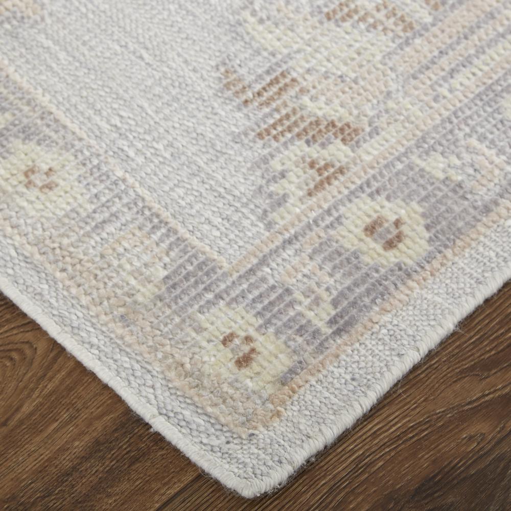 Wendover Eco Friendly PET Oushak Rug, Vapor Gray/Bone/Tan, 2ft x 3ft Accent Rug, WND6848FGRY000P00. Picture 3