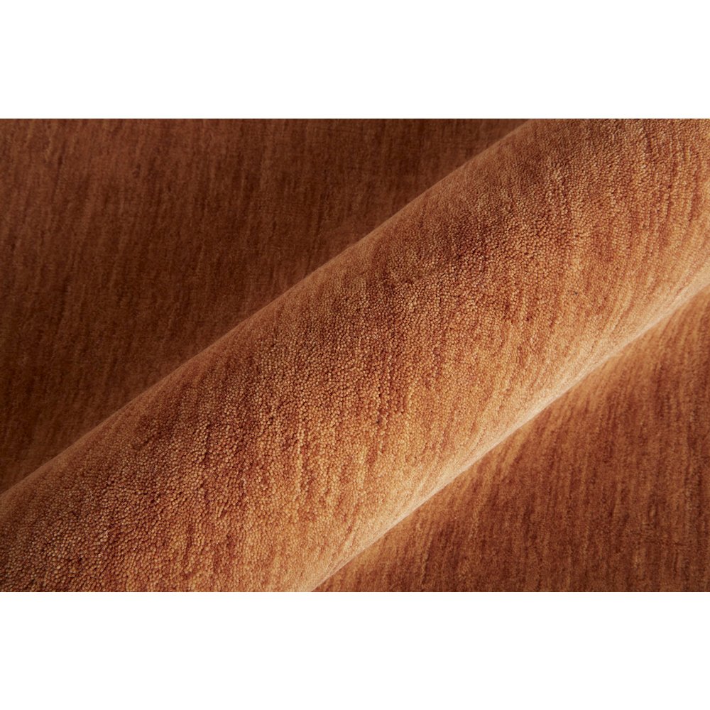 Luna Modern Solid, Orange, 3'-6" x 5'-6" Accent Rug. Picture 4