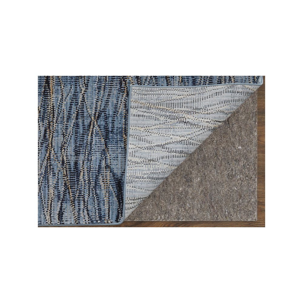 Sonora Modern Abstract, Blue/Ivory/Tan, 6'-7" x 9'-6" Area Rug. Picture 3