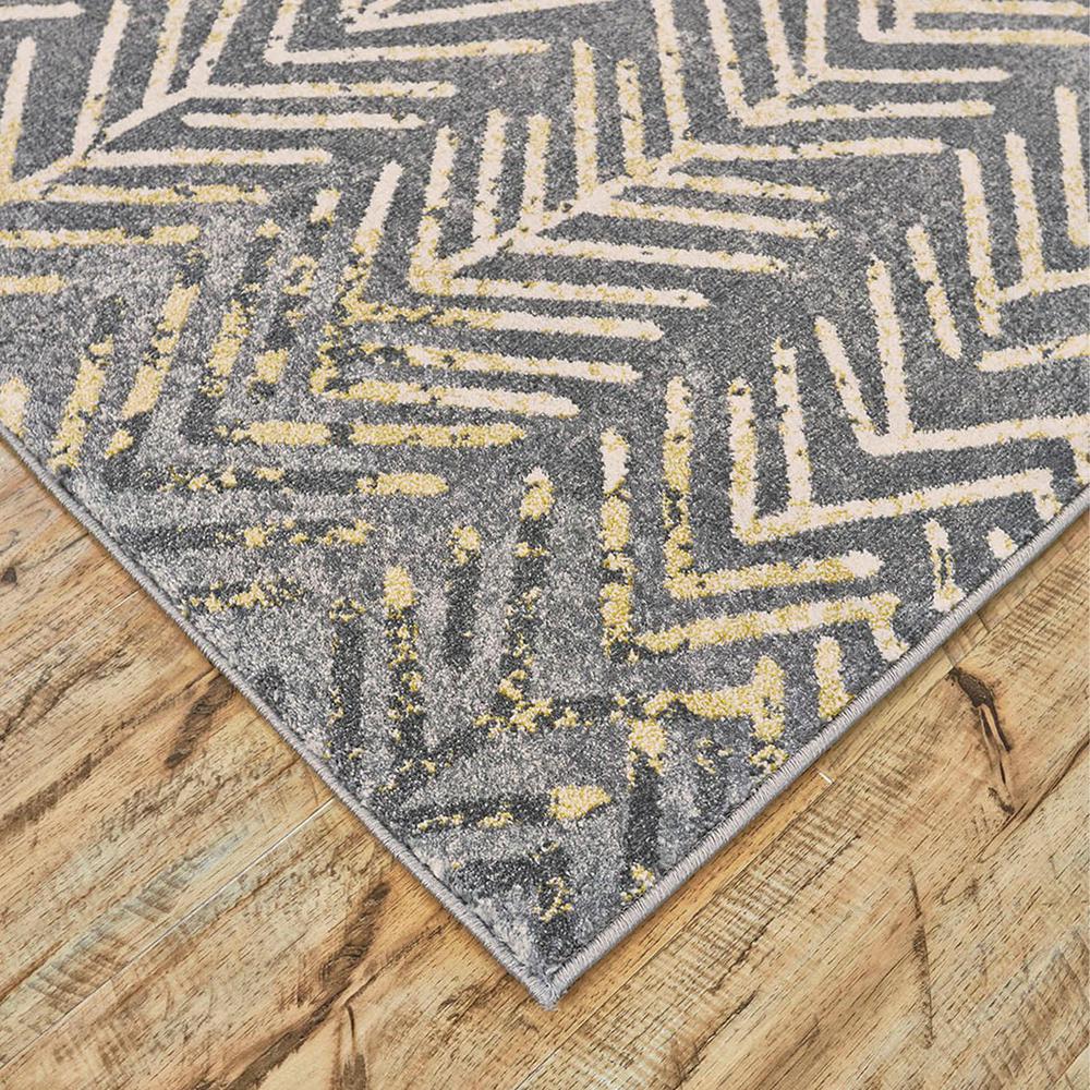 Bleecker Contemporary Arrows Rug, Gargoyle Gray/Yellow, 10ft x 13ft-2in Area Rug, 6173604FGRT000H13. Picture 3