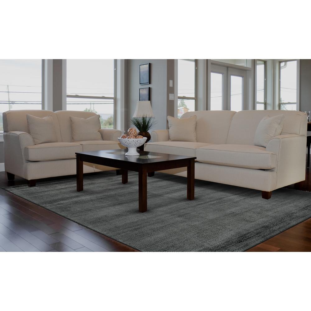 Batisse Plush Viscose Hand Loomed Rug, Charcoal Gray, 2ft x 3ft Accent Rug, 6698717FCHL000P00. Picture 1