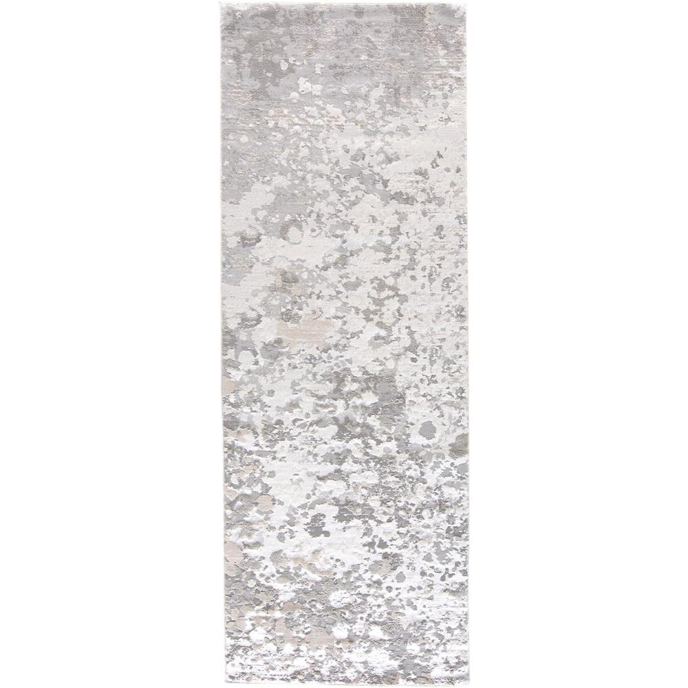 Micah Modern Metallic Fluid Rug, Silver/Ivory Bone, 2ft-10in x 7ft-10in, Runner, 6943336FSLVGRYI71. Picture 2