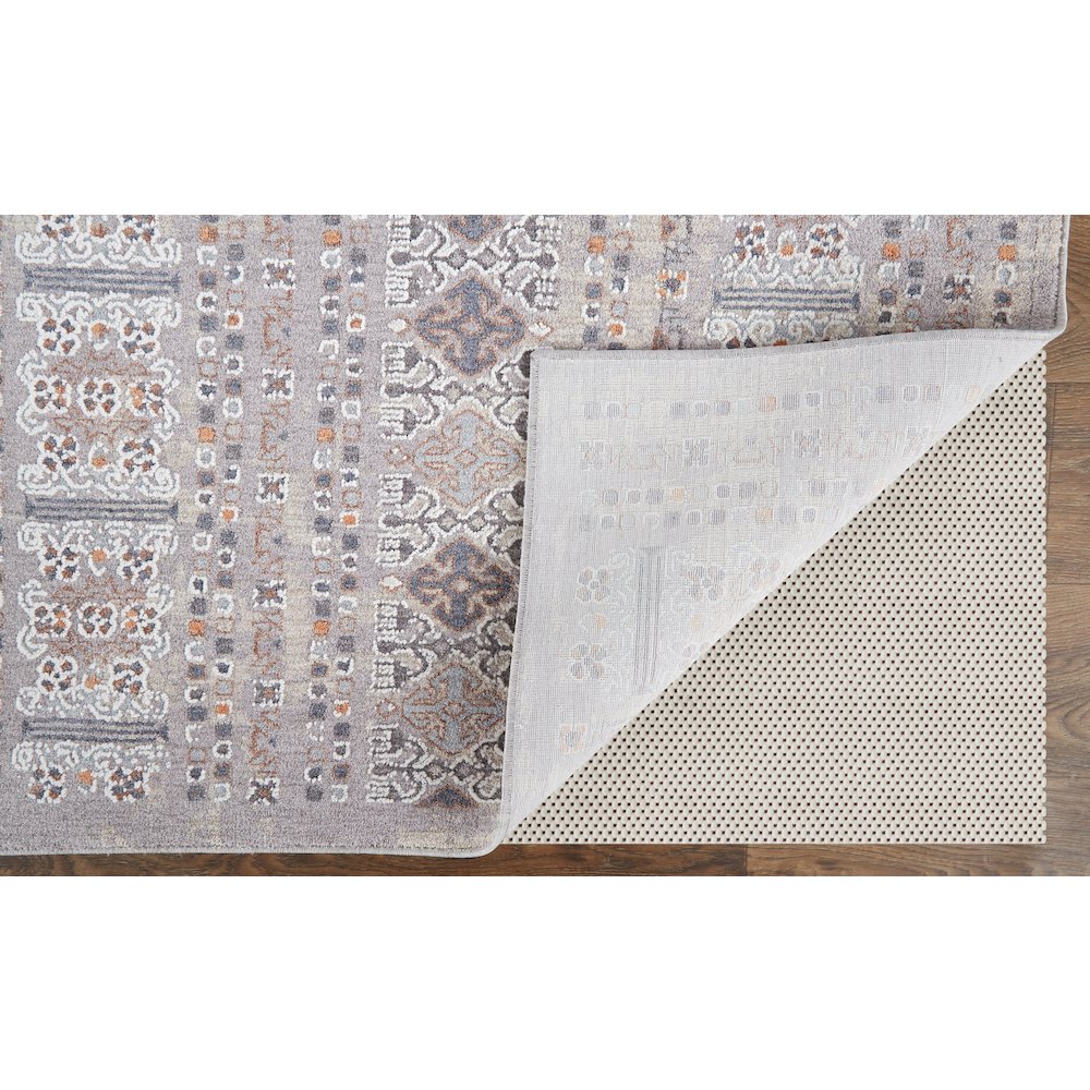 Francisco Transitional Oriental, Orange/Gray/White, 12' x 15' Area Rug. Picture 3