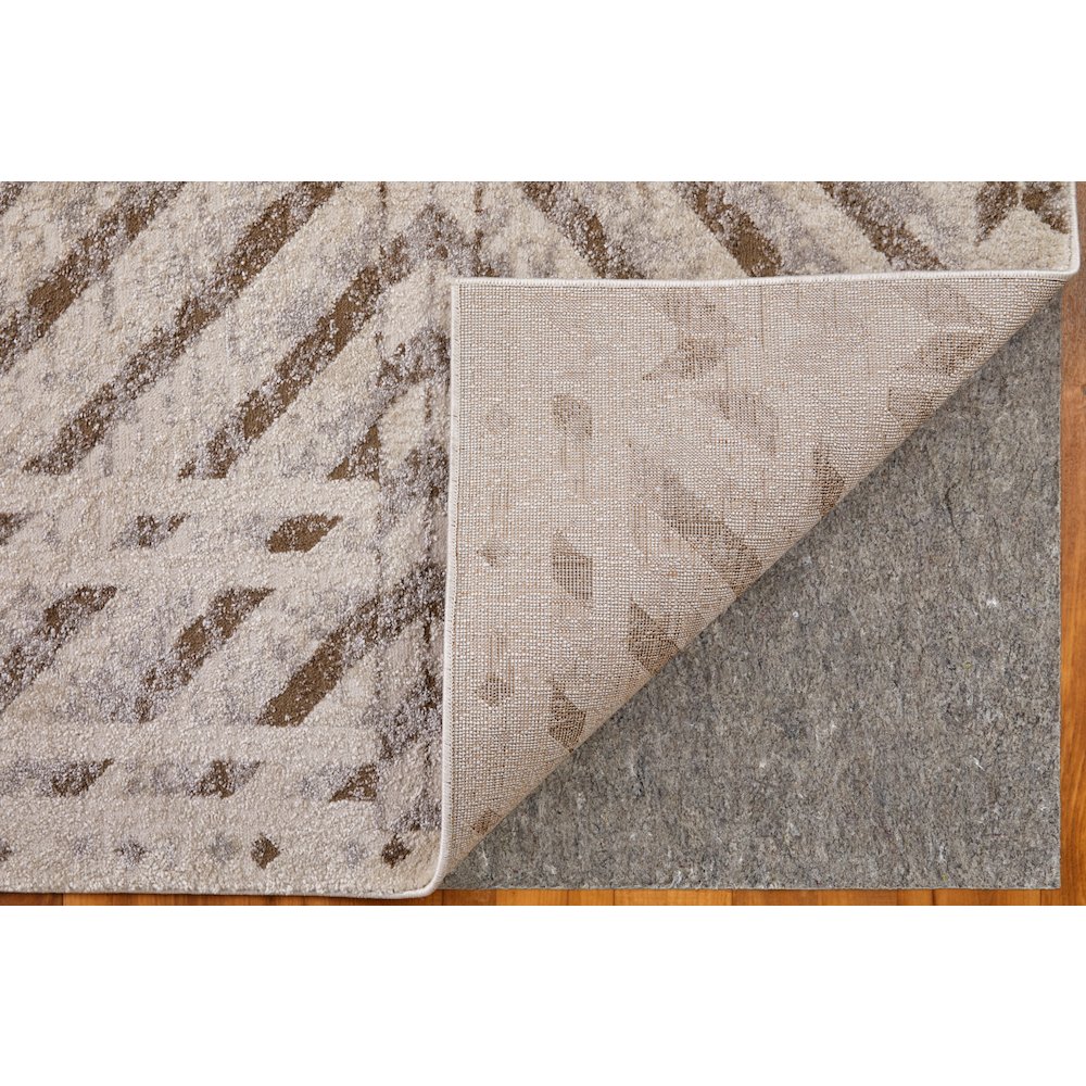 Vancouver Modern Geometric, Ivory/Tan/Brown, 10' x 14' Area Rug. Picture 4