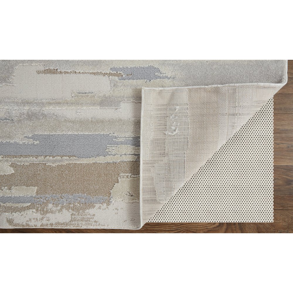 Vancouver Modern Abstract, Ivory/Tan/Brown, 9' x 12' Area Rug. Picture 4