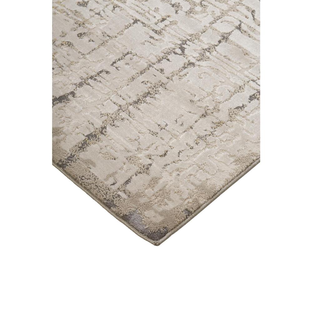Waldor Distressed Absrtract Rug, Ivory Birch/Beige/Gray, 6ft-7in x 9ft-6in, 7353683FBGE000F05. Picture 3