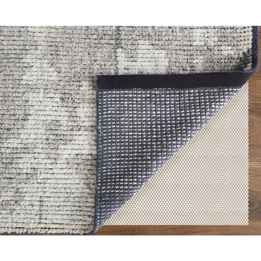 Alford Modern Abstract, Gray/Silver, 7'-9" x 9'-9" Area Rug. Picture 4
