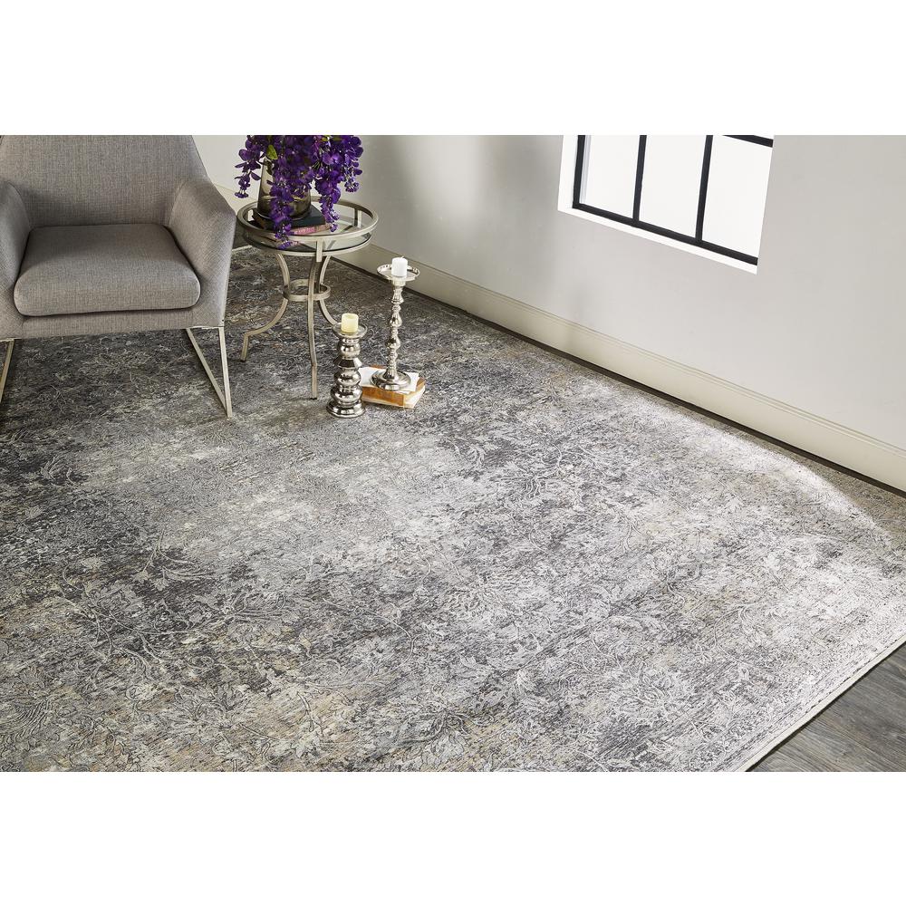 Sarrant Vintage Space-Dyed Rug, Stone Gray, 9ft - 6in x 12ft - 7in Area Rug, 9193964FSTN000H07. Picture 1