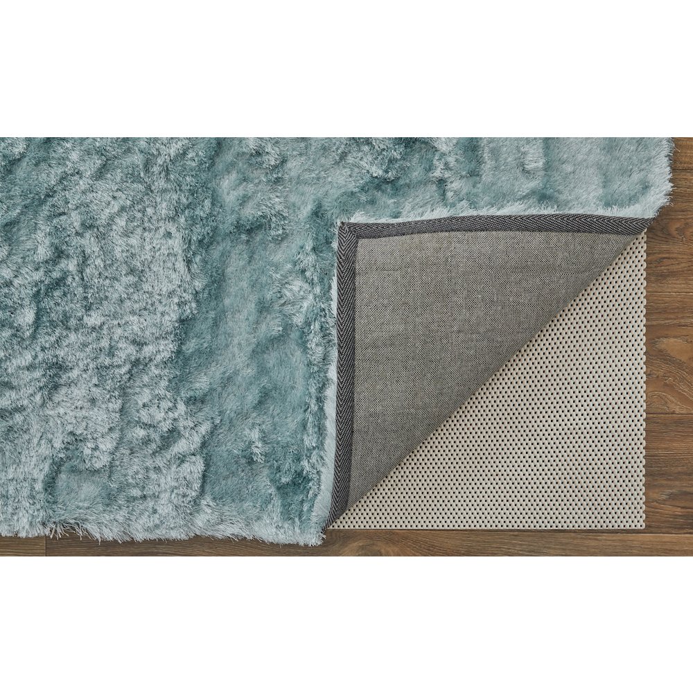 Indochine Plush Shag Accent Rug, Metallic Sheen, Light Aqua Blue, 3ft-6in x 5ft-6in, 4944550FLAQ000C50. Picture 4
