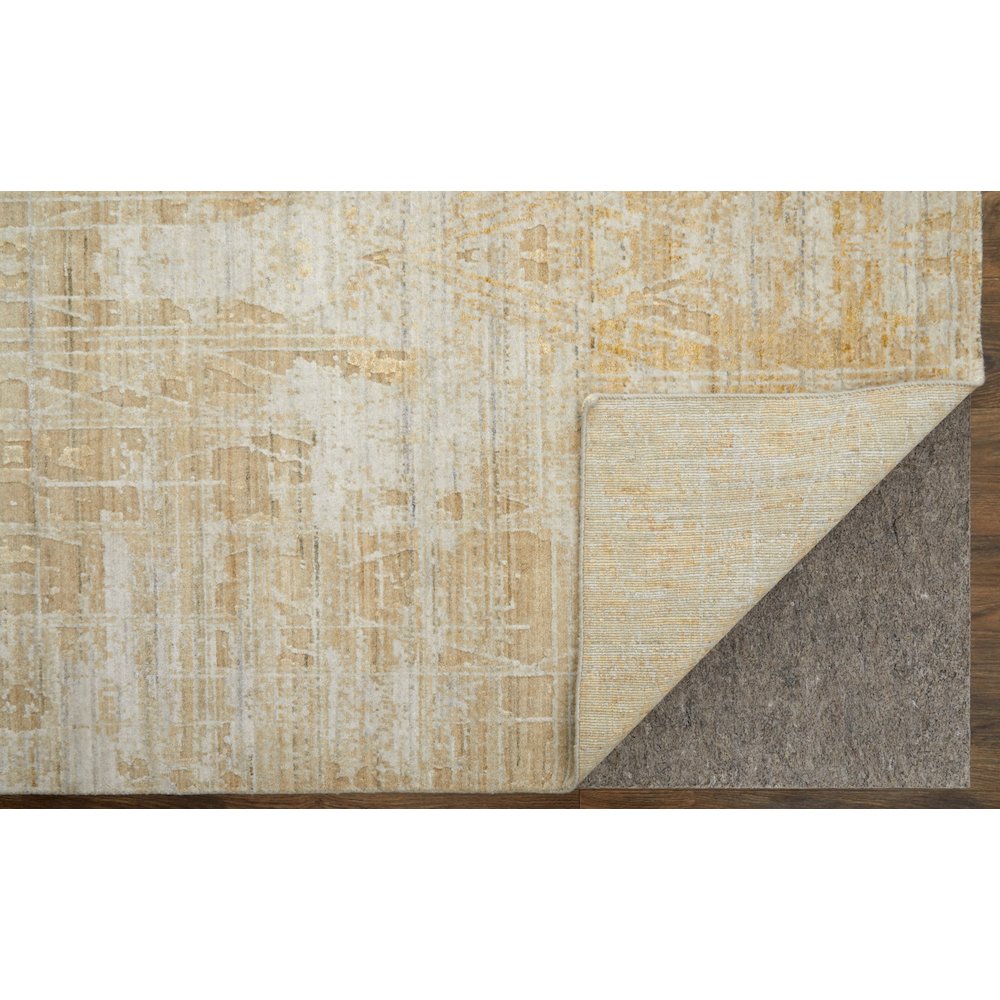 Eastfield Modern Abstract, Yellow/Ivory/Gold, 8' x 10' Area Rug. Picture 4
