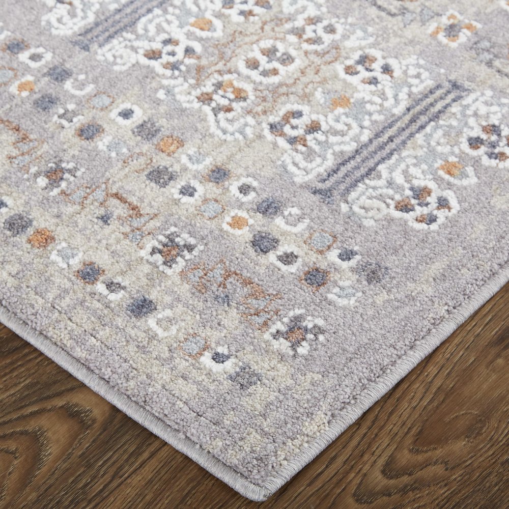 Francisco Transitional Oriental, Orange/Gray/White, 12' x 15' Area Rug. Picture 2