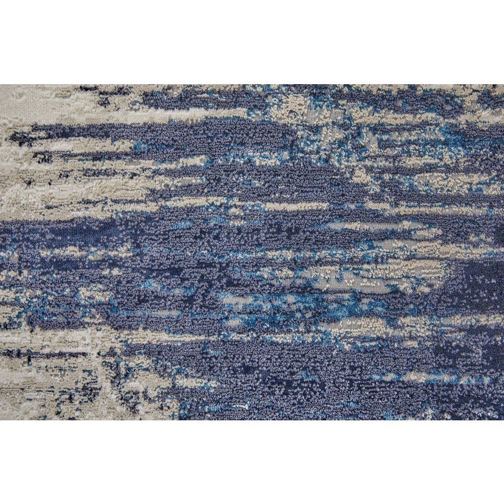 Indio Modern Abstract, Tan/Blue/Ivory, 12' x 15' Area Rug. Picture 6