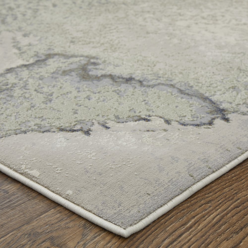 Clio Modern Abstract, Taupe/Brown/Black, 2' x 3' Accent Rug. Picture 3