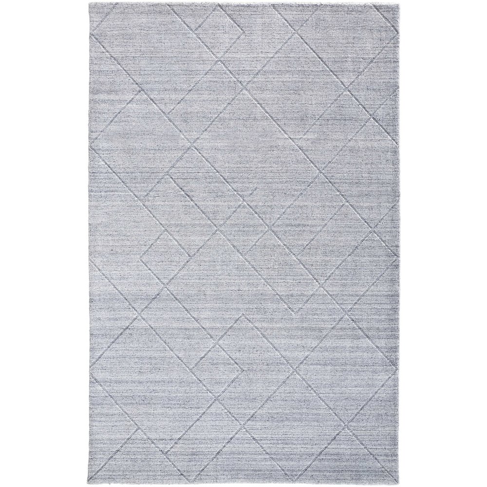 Redford Transitional Solid, Gray/Silver, 3'-6" x 5'-6" Accent Rug. Picture 1