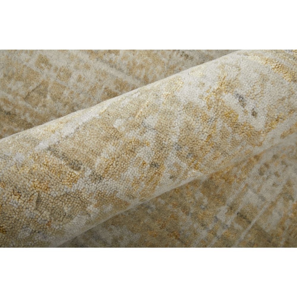 Eastfield Modern Abstract, Yellow/Ivory/Gold, 8' x 10' Area Rug. Picture 5