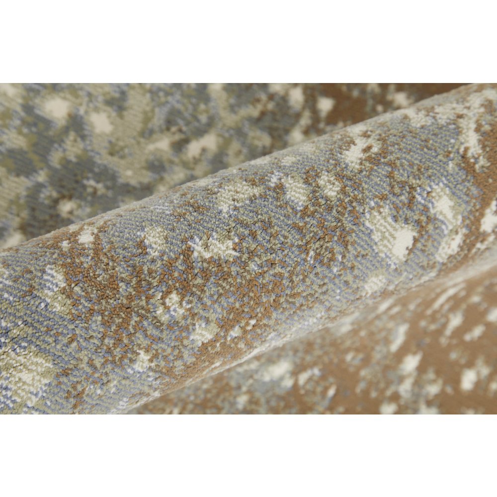 Clio Modern Abstract, Gray/Brown, 10' x 13'-2" Area Rug. Picture 5