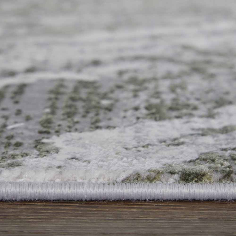 Cadiz Modern Abstract, Gray/Green/Taupe, 2'-2" x 3'-2" Accent Rug. Picture 9