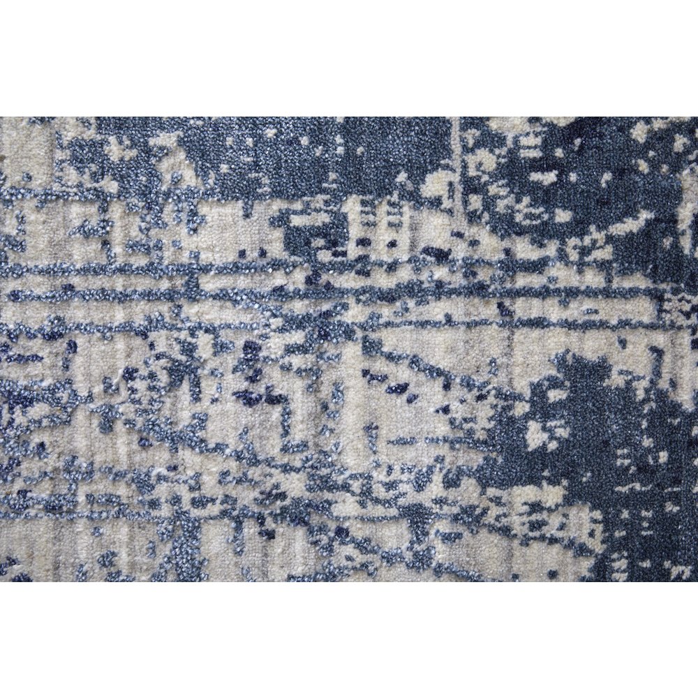 Eastfield Modern Abstract, Blue/Ivory, 5' x 8' Area Rug. Picture 6
